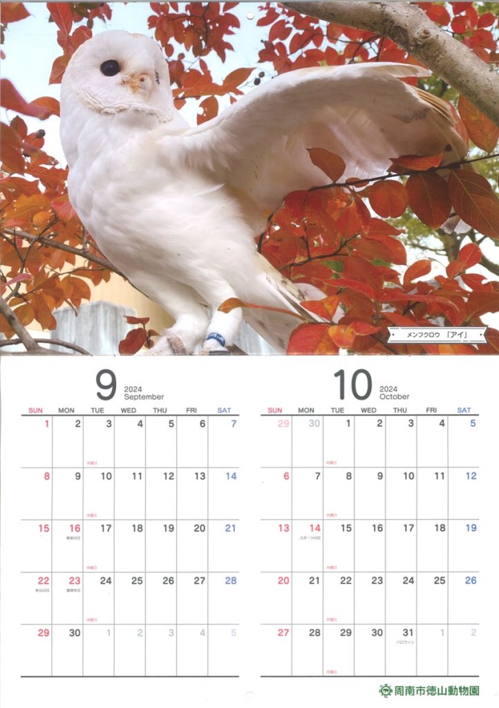 徳山動物園 カレンダー